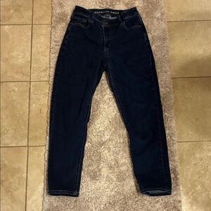 American Eagle Crossover Waist Stretch Mom Jeans